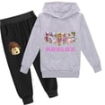 thumbnail image 4 of Roblox traje de ocio bidimensional periférico de animación de juego de dos piezas para niños y niñas, suéter y pantalones para niños, 4 of 4