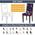 thumbnail image 4 of Chair Covers, Dining Room Chair Covers Stretch Chair Covers for Dining Room 6 Pack,Dining Chair Covers Dining Chair slipcovers for Dining Room,Kitchen,Hotel,Ceremony, 4 of 6