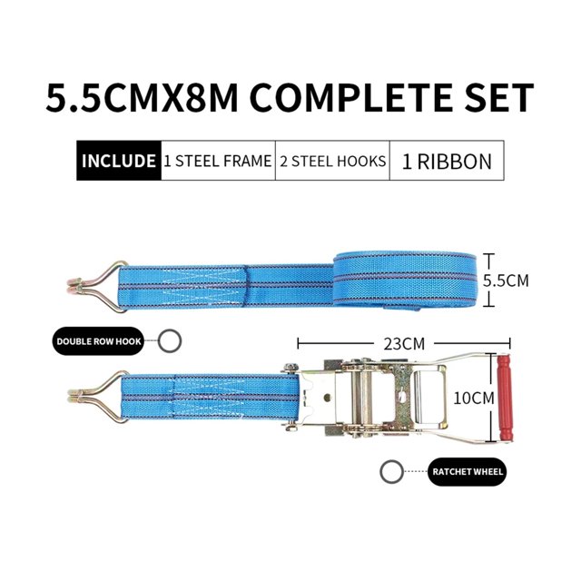 Truck Binding Strap Tightener Small Ratchet Tightener Self-Locking Rope Tightener Cargo Packing And Fixing Strap Airplane Strap