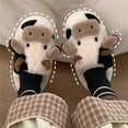thumbnail image 5 of Aoochasliy Womens Shoes Slippers Cow Slippers for Men Cute Cow Slides Indoor Cartoon Fuzzy Cow Print Slippers Kawaii Animal Slippers Outdoor Saving Clearance, 5 of 8