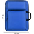 thumbnail image 2 of ABPETE A3 Art Portfolio Carry Case Bag Drawboard Tote Handheld Storage Portable Shoulder Lightweight Box for 8k Sketch Pad Artist Drawing Painting Supplies, 2 of 8