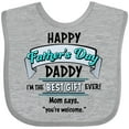 thumbnail image 3 of Inktastic Happy Father's Day Best Ever Boys or Girls Baby Bib, 3 of 4