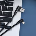 thumbnail image 4 of GAXIRE 1Set Micro USB Braided Cable Black Charger Cord for Universal Users in Daily Usage, 4 of 6