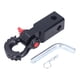 thumbnail image 1 of Receptor de enganche de grillete, fácil de usar, kit de remolque para remolque, automóvil, barco, negro y rojo negro rojo, 1 of 9