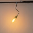 thumbnail image 4 of FSLiving J Type Track Light,Gold Iron Socket DIY Spot Lighting Flexibly Rotatable Silver Goose Neck Head, Adjustable Island Lighting Juno Track Mounted Pendant Lamp for Kitchen Island,12 inches, 4 of 9
