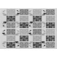 thumbnail image 1 of Ahgly Company Machine Washable Indoor Rectangle Transitional Sonic Silver Gray Area Rugs, 8' x 10', 1 of 7