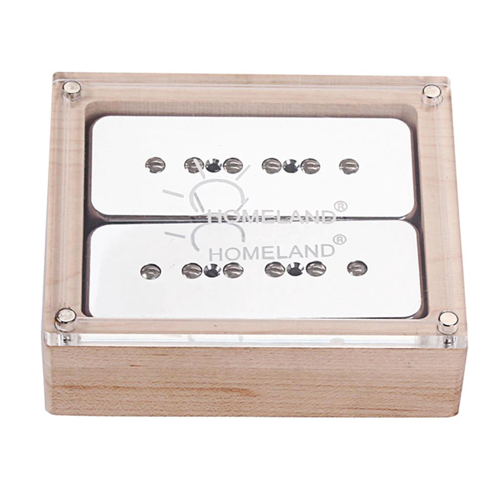 LeeQinersw 2pcs/set P90 Guitar Pickups Single Coil Humbucker Pickups Neck&Bridge Chorme