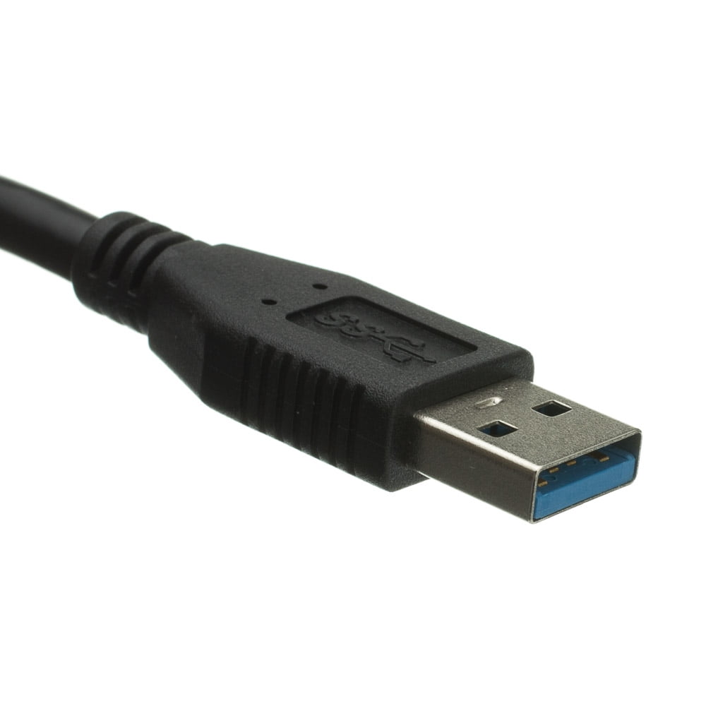 Micro USB 3.0 Cable, Black, Type A Male to Micro-B Male, foot