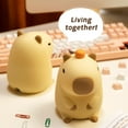 thumbnail image 6 of Cute Capybara Night Light, LED Squishy Novelty Animal Night Lamp, 2 Level Dimmable Nursery Nightlight for Breastfeeding, Baby Kids Rechargeable Touch Lamp, Kawaii Decor, Funny Gift (Normal), 6 of 6