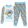 thumbnail image 4 of The Smurfs Toddler Boys' Smurfette Papa Smurf Brainy 2 Piece Tight Fit Long Sleeve Shirt Pajama Pant Set, 4 of 7