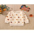 thumbnail image 3 of Pull Bébé Halloween Col à Manches Longues Sweat-Shirt Imprimé Citrouille / Fantôme, 3 of 9