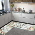 thumbnail image 2 of Home Sweet Home Floral Farmhouse Kitchen Rugs Set 2 Piece Colorful Fall Flowers Seasonal Decorative Rug for Kitchen Low-Profile Floor Mats Decorations for Home Kitchen 17x48+17x30 Inches, 2 of 6