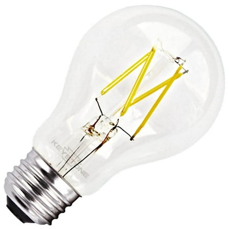 Keystone 12369 - 40W Equiv., 5W, 450 Lumen, A19, E26, 90 CRI, Dimmable Victorian Style Antique Filament LED Light Bulb