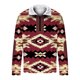 thumbnail image 5 of Mujeres Manga Larga Tops Casual Colorblocked Semi Cremallera Girar Abajo Cuello Sudadera Chaqueta para Primavera Otoño Vacaciones, 5 of 8