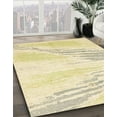 thumbnail image 2 of Ahgly Company Indoor Round Abstract Sun Yellow Solid Area Rugs, 8' Round, 2 of 6