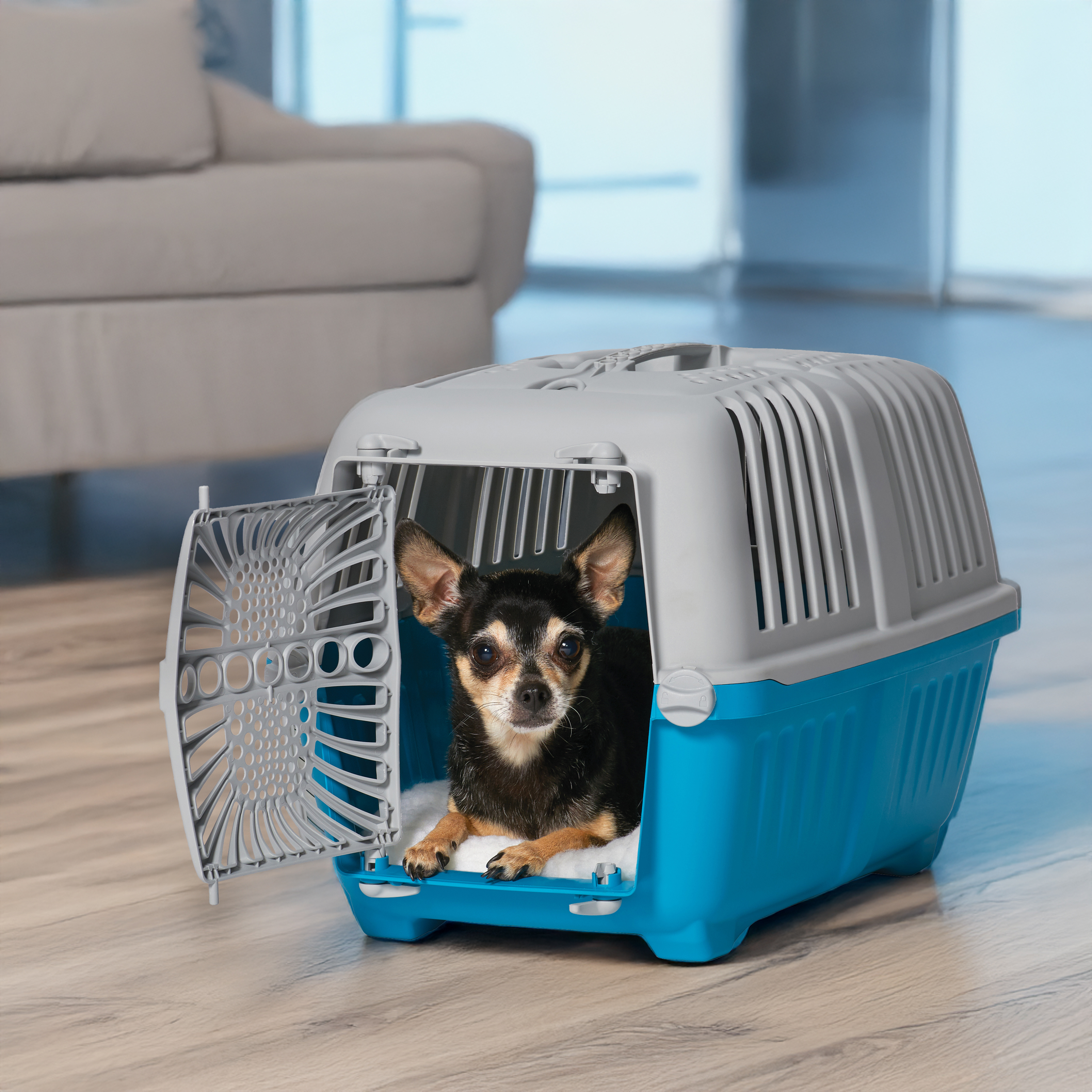 MidWest Homes for Pets 19" Spree Travel Pet Carrier, Blue photo 1