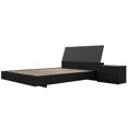 thumbnail image 1 of Nexera Ensemble de Chambre à Coucher Flottant 3 Pcs, Noir, Queen, 1 of 7
