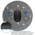 thumbnail image 4 of Disketp Airplane Routes Around The World Small Mouse Pad 7.9x7.9 Inches,Washable Round Mousepad For Office Laptop Computer,Non-Slip Rubber Base Mouse Pads For Wireless Mouse, 4 of 8