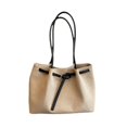 thumbnail image 3 of Bolso grande tipo tote para mujer, cómodo bolso de mano de moda para fiestas de verano. Mango negro, 3 of 9