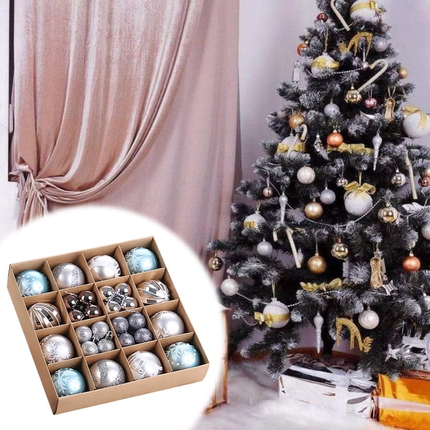 Ganfancp 44 Of Adornos Navideños Decoración Del Árbol de Navidad Decoración de Fiesta de Boda Navideña Rebajas Flash Deals Bolas de Navidad X 44