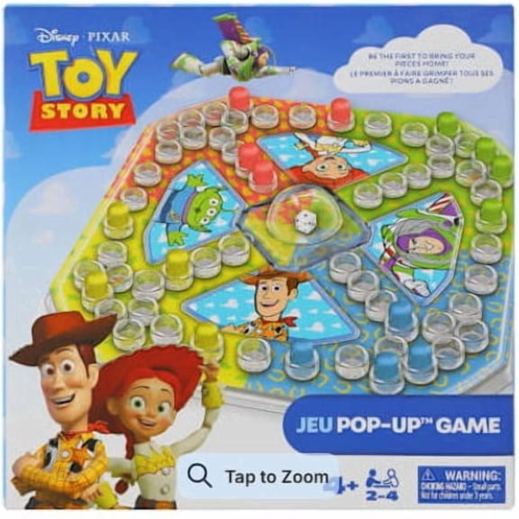 Disney Pixar Toy Story Pop Up Game Similar to Trouble Family Board Game with Pop-Up Dice