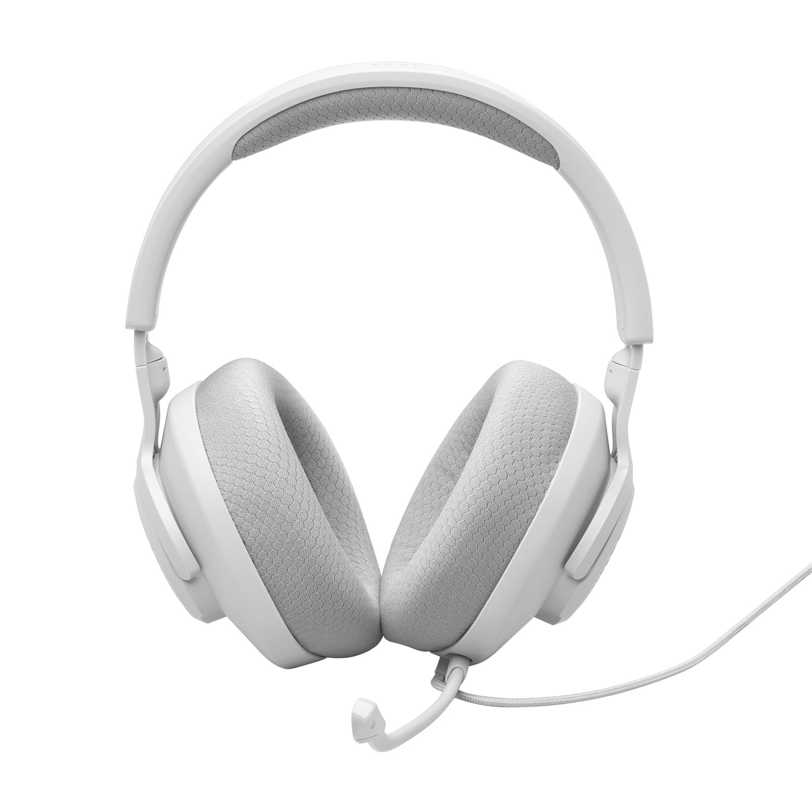 JBL Quantum 100M2 - Wired over-ear gaming headset with detachable mic and mute option - White
