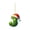 J, variant on Loyerfyivos 26 Green Alphabet Ornaments for Christmas Tree Initial Letter Santa Claus Pendant with Xmas Tree Mini Monogram Hanging Decorations for Christmas Tree Party Gifts DIY Decor (T)