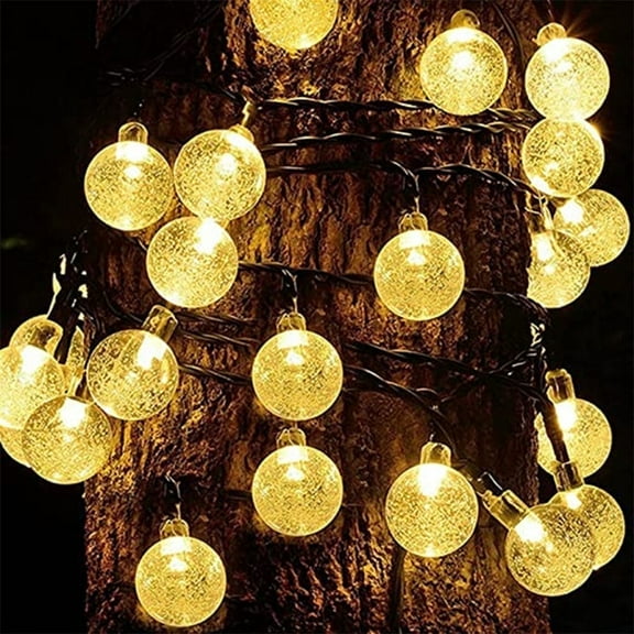 SZBXD Solar String Lights,Waterproof Outdoor String Light with 30 LED 20ft 8 Lighting Modes,Patio Solar Light for Summer Home Garden Yard Party Christmas Decor(Warm White)
