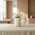 thumbnail image 4 of Unique Bargains Modern Ceramic Large Opening Flower Vase White 5.6"L x 4.2"W x 6.2"H, 4 of 5