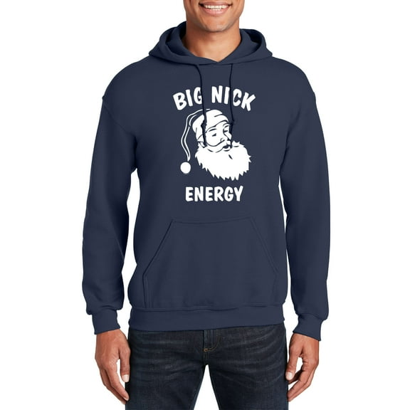 Veracco Big Nick Energy Christmas Funny Cool Unisex Hooded Neck Hoodie for Men Women Unisex (Red)