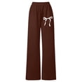 thumbnail image 5 of Brown Wide Leg Sweatpants Women Wide Leg Sweatpants Women High Waisted Pants with Pockets Baggy Jogger Pants Trousers Sweatpants Fashion Clothing, 5 of 5