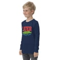 thumbnail image 2 of Later Gator Youth Long Sleeve Graphic T-Shirt – Fun Cotton Casual Tee (Navy, S), 2 of 3