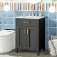 thumbnail image 4 of MAYEERTY 24" Bathroom Vanity Combo - With Ceramic Sink, Luxurious Space-Saving Style for Compact Bathrooms, 4 of 25