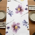 thumbnail image 5 of Table Runners 70 Inches Long Dress Scarves, Purple Spring Floral Farmhouse Coffee/Dining/Kitchen Table Decor, Holiday Table Runner, Pink Flowers Farmhouse Watercolor 13x70 Inch, 5 of 9