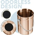 thumbnail image 6 of Epica Countertop Compost Bin with Lid, Odorless Composting Bin with Carbon Filters, 1.3 Gallon, Copper, 6 of 7