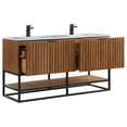 thumbnail image 7 of Bemma V-Tr60dfm-S-1 Terra 60" Free Standing Double Basin Vanity Set - Walnut / White, 7 of 7