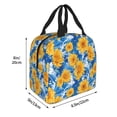 thumbnail image 2 of Rocae Ocean Wave Sunflower for Insulated Lunch Bag for Women Men,Large Lunch Box for Work School Picnic Hiking Daytrip, 2 of 5