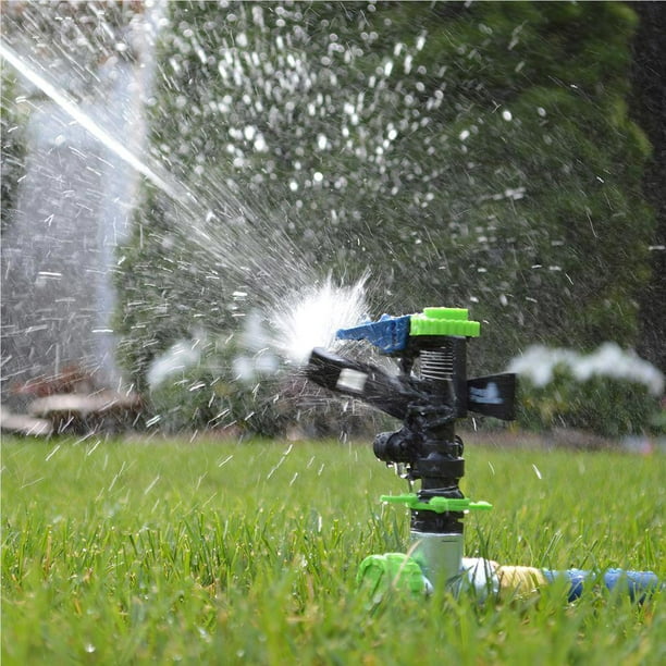1/2inch Rocker Arm Sprinkler Universal Impulse Sprinkler Adjustable Rocker  Arm Irrigation Nozzle with Pin for Garden Lawn Greenhouse 