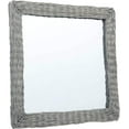 thumbnail image 6 of Wicker Mirrors for Wall Decor, Wall Mirror, Cosmetic Mirror with Wicker Frame for Bedroom Bathroom Living Room Entryway 27.6", 6 of 8