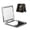 Square, variant on Gothic Witchy Skull Black Portable Double-Sided Face Mirror Square, Magnifying Compact Pocket Mirror with PU Leather Cover