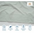 thumbnail image 6 of Casa Platino Full Size Bed Sheets Set - Washed Ultra-Soft Microfiber Full Bed Sheets - Extra Soft - 4 Piece Set - Bedding Sheets & Pillowcases, Full-Mineral, 6 of 9