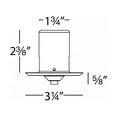 thumbnail image 2 of Wac Lighting Qmp-Mi-Tr 3.25" Diameter Round Monopoint Quick Connect Canopy - Nickel, 2 of 2