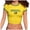 A&&100, variant on Mothers Day Gift Women's Short Sleeve Crop Tops Tshirts Crewneck Brazil Letter Graphic Y2K Slim Fit Summer Tee Blouses for Lady
