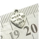 thumbnail image 3 of 50 colgantes de corazón de plata HECHO CON AMOR para joyería, 3 of 6