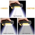thumbnail image 2 of Luces de trabajo LED, luz mecánica magnética recargable, luz de trabajo portátil para Camping, reparación de automóviles, lúmenes altos, amarillo brillante, 2 of 5