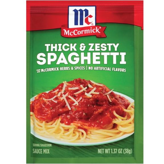 McCormick Thick And Zesty Spaghetti Sauce Seasoning Mix, 1.37 oz Packet
