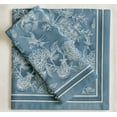 thumbnail image 2 of Vargottam Designer Cotton Twill Napkins - Set of 12, 20-Inch, Blue Color Floral Design, Durable & Absorbent Cloth Napkins for Dining, Parties, and Home Decor - Machine Washable, 2 of 8