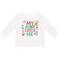 thumbnail image 3 of Inktastic My Aunt Loves Me Niece Boys or Girls Long Sleeve Toddler T-Shirt, 3 of 5