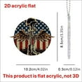 thumbnail image 3 of Patriotic Military Tribute Car Air Freshener with American Flag Design Long-Lasting Scent for Cars and Trucks, 3 of 5