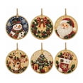 thumbnail image 2 of 6 Pack Acrylic Christmas Ornament DIY Diamond Painting Kit, Pearl Art Kit for Adult, Hanging Diamond Art Ornament Set, Xmas Tree Decor Craft Gift, 2 of 5